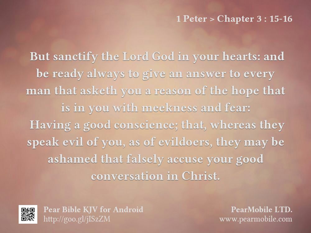 1 Peter, Chapter 3:15-16